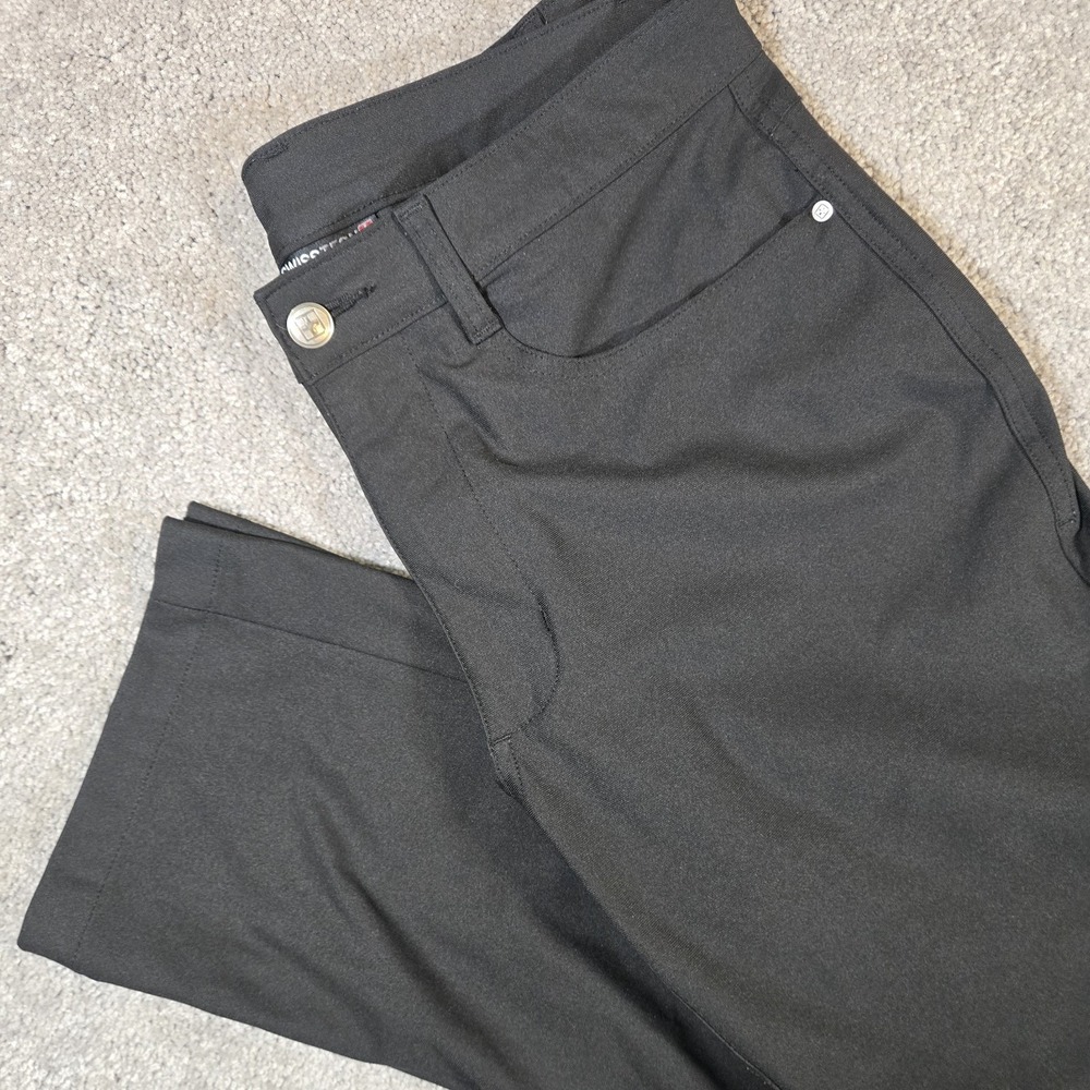 Swiss Tech Mens Hiking Pants 32x30 Black Performance Utility Outdoor Trousers